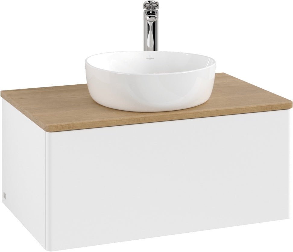 Villeroy & Boch Waschtischunterschrank Antao 800 mm White Matt Lacquer mit LED-Beleuchtung und Push-to-Open