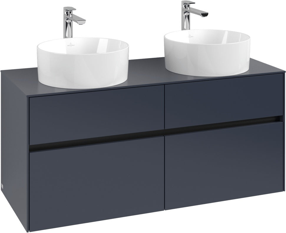 Villeroy & Boch Collaro Waschbeckenunterschrank White Oak 1200 mm mit 4 Auszügen