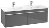 Villeroy & Boch Venticello Waschbeckenunterschrank 1253 mm Glossy White – 2 Auszüge, wandhängend