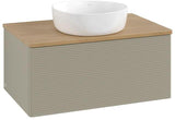 Villeroy & Boch Antao Waschtischunterschrank 800 mm – Grau Matt, 1 Auszug, Push-Open