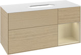Villeroy & Boch Finion Waschtischunterschrank G711G Black Matt Lacquer 1200 mm mit Beleuchtung