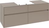 Villeroy & Boch Collaro Waschtischunterschrank 1400 mm Black Matt Lacquer mit 4 Auszügen