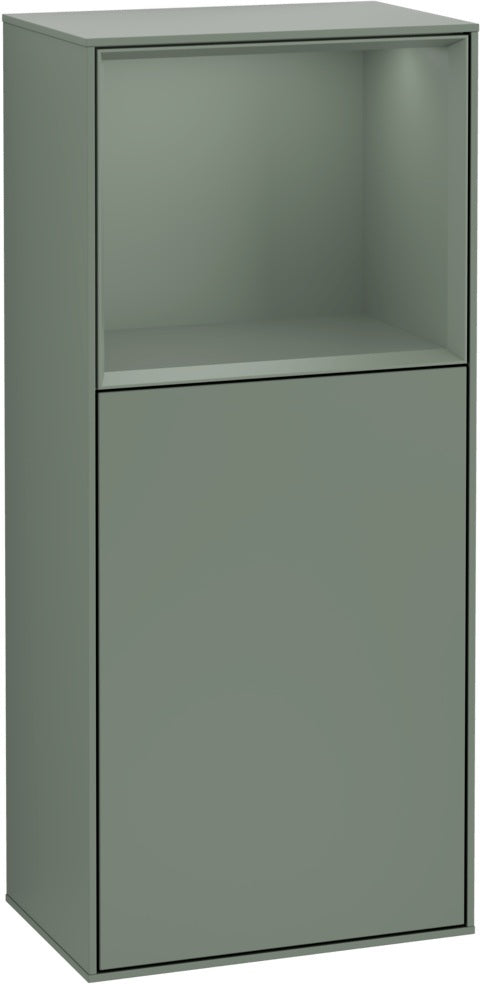 Villeroy & Boch Finion Seitenschrank G510GF, 418 mm, Glossy White Lacquer, mit Beleuchtung