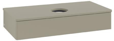 Villeroy & Boch Antao Waschtischunterschrank 1000 mm, 1 Auszug, Stone Grey Matt, wandhängend