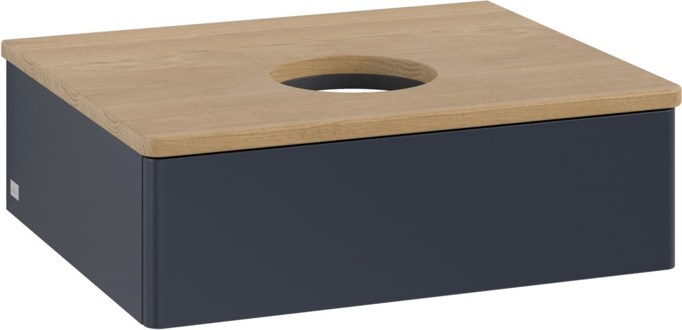 Villeroy & Boch Waschbeckenunterschrank Antao 600 mm Anthrazit Matt mit Auszug
