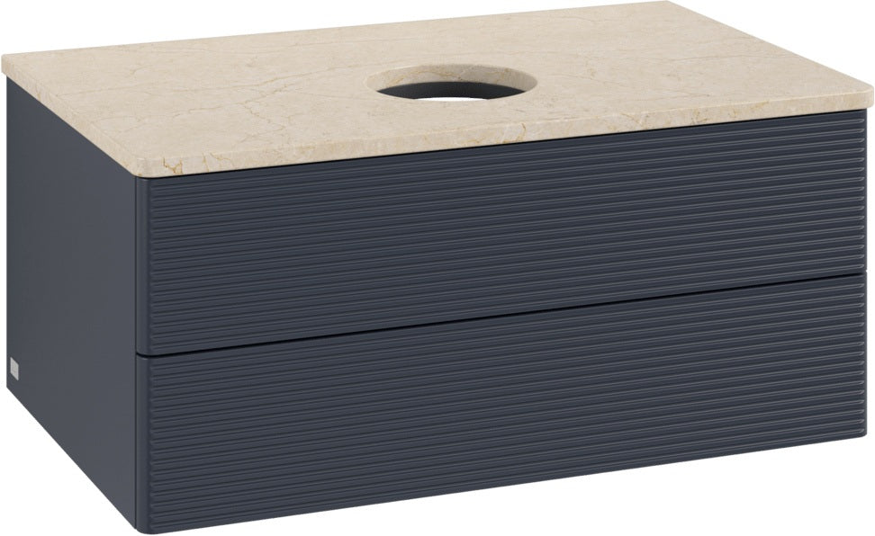 Villeroy & Boch Waschtischunterschrank Antao K19113 800 mm Anthracite Matt – 2 Auszüge, Push-to-open