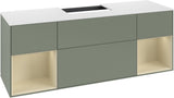 Villeroy & Boch Finion Waschtischunterschrank 1600 mm Glossy White Lacquer mit Beleuchtung