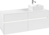 Villeroy & Boch Waschtischunterschrank Collaro C047 B0 1400 mm White Matt mit Beleuchtung
