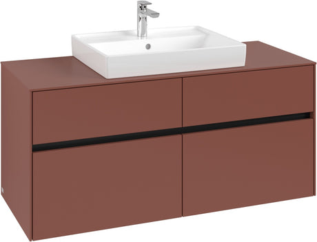 Villeroy & Boch Waschtischunterschrank Collaro C081 B0 1200 mm White Oak mit LED-Beleuchtung und SoftClosing