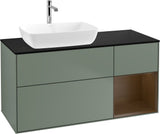 Villeroy & Boch Finion Waschtischunterschrank 1200 mm Glossy White mit Beleuchtung und SoftClosing