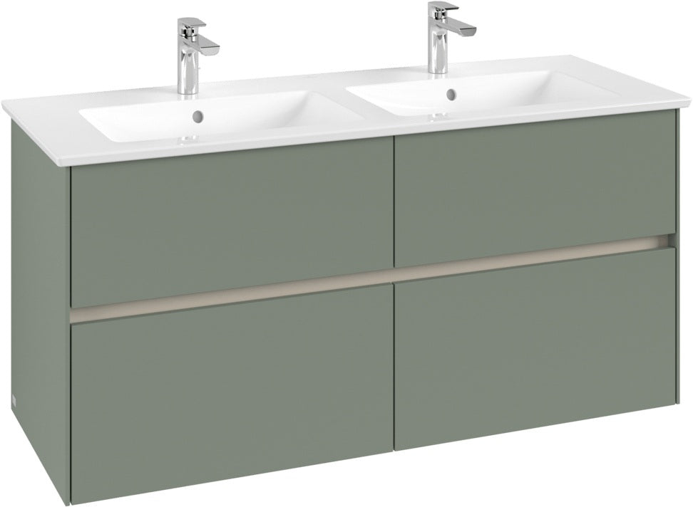 Villeroy & Boch Waschtischunterschrank Collaro C147 B0 1261 mm White Oak mit LED-Beleuchtung