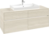 Villeroy & Boch Waschtischunterschrank Collaro C088 B0 1400 mm White Oak mit Beleuchtung & SoftClosing