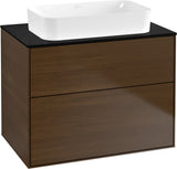 Villeroy & Boch Waschtischunterschrank Finion G6310 800 mm Anthracite Matt Lacquer mit Beleuchtung