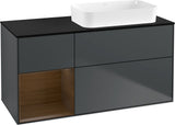 Villeroy & Boch Finion Waschtischunterschrank 120 cm Glossy White Lacquer mit Beleuchtung