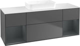 Villeroy & Boch Finion Waschtischunterschrank 1600 mm Glossy White Lacquer mit Beleuchtung