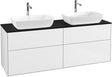 Villeroy & Boch Finion Waschbeckenunterschrank 1600 mm Glossy White Lacquer mit Beleuchtung