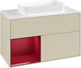 Villeroy & Boch Finion Waschtischunterschrank 1000 mm Glossy White Lacquer – mit LED-Beleuchtung & SoftClosing