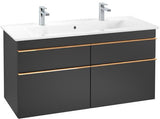 Villeroy & Boch VENTICELLO Waschtischunterschrank 1153 mm Santana Oak mit 4 Auszügen und Glasabtrennungen