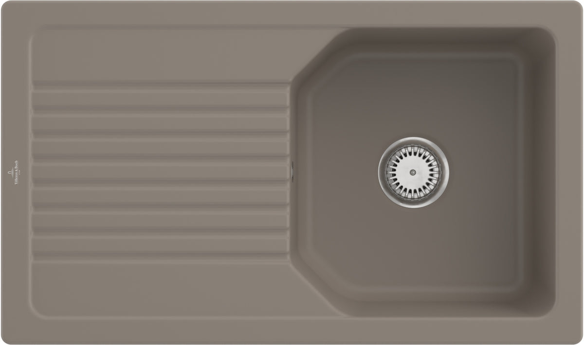 Villeroy & Boch Einbauspüle Linara 338501 860x510mm Rechteck Almond CeramicPlus