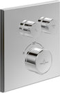 Villeroy & Boch Unterputz-Thermostat Universal Taps & Fittings – Eckig, Chrom, ViPush-Technologie