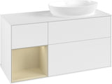 Villeroy & Boch Finion Waschtischunterschrank 1200 mm Glossy White Lacquer mit Beleuchtung