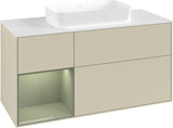 Villeroy & Boch Finion Waschbeckenunterschrank 1200 mm Walnut Veneer mit Beleuchtung