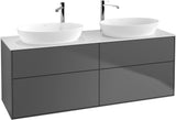 Villeroy & Boch Finion Waschbeckenunterschrank 1600 mm Glossy White Lacquer mit Beleuchtung