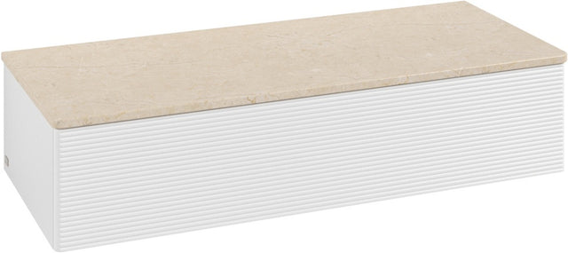 Villeroy & Boch Antao Sideboard 1200 mm mit Auszug, LED-Beleuchtung und Push-to-Open in Glossy White Lacquer