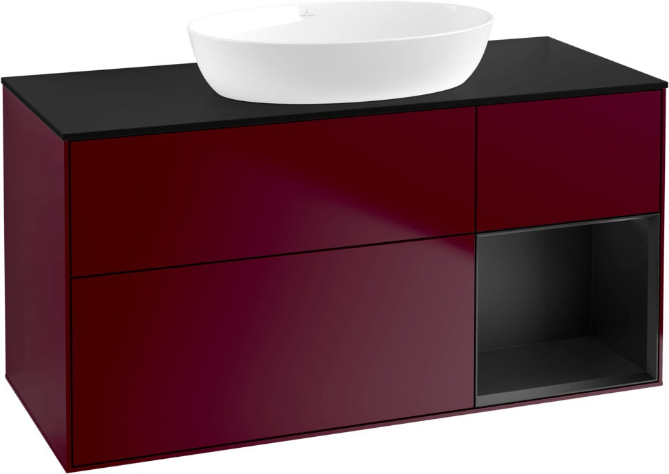 Villeroy & Boch Finion Waschtischunterschrank FA72GFGF 1200 mm Glossy White Lacquer mit LED-Beleuchtung