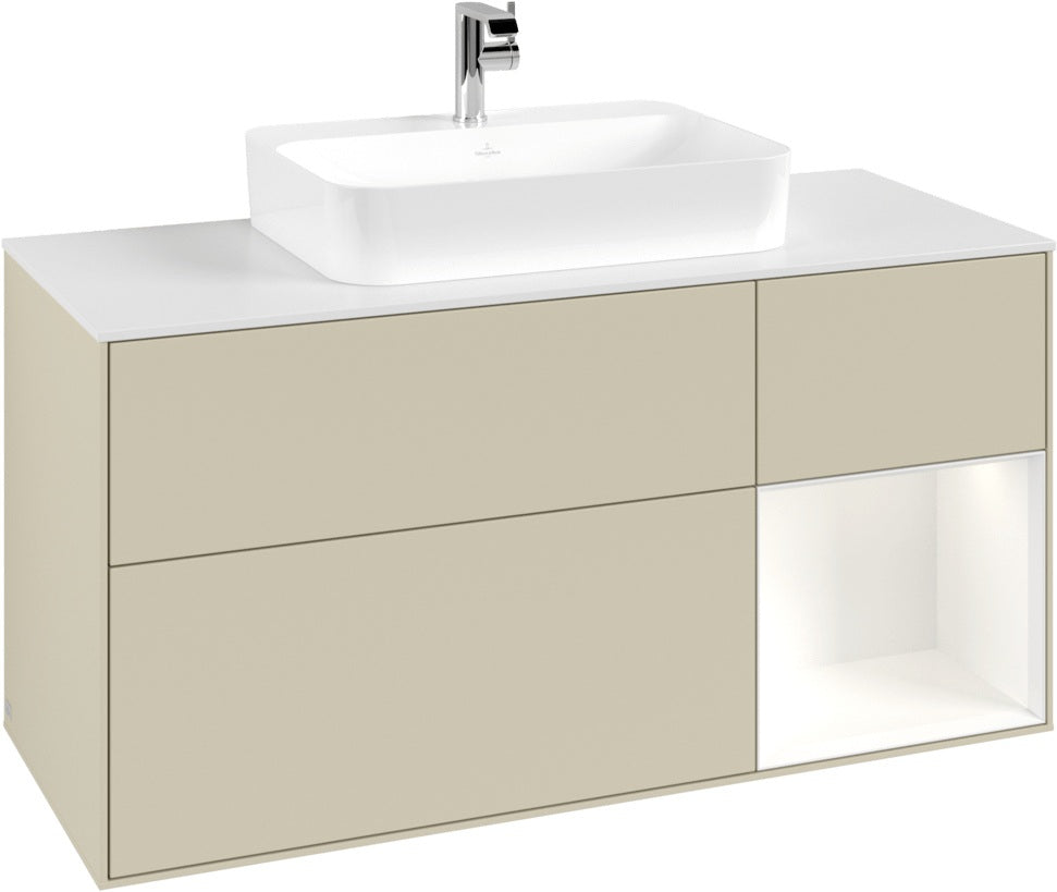 Villeroy & Boch Waschtischunterschrank Finion F421G 1200 mm Glossy White Lacquer