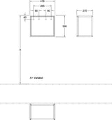 Villeroy & Boch Finion Regalmodul FD1 418 mm wandhängend hochglänzend weiß