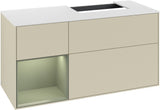 Villeroy & Boch Waschtischunterschrank Finion G141G 1200 mm Glossy White mit LED-Beleuchtung