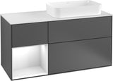 Villeroy & Boch Waschtischunterschrank Finion F271G 1200 mm Glossy White Lacquer mit Beleuchtung