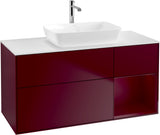 Villeroy & Boch Waschtischunterschrank Finion G831G 1200 mm Glossy White Lacquer mit Beleuchtung