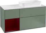 Villeroy & Boch Finion Waschbeckenunterschrank 1200 mm Glossy White Lacquer mit LED-Beleuchtung