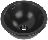 Villeroy & Boch Loop & Friends Unterbauwaschbecken 330 mm rund TitanCeram Ebony CeramicPlus