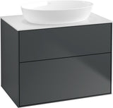 Villeroy & Boch Waschtischunterschrank Finion G9920 800 mm Glossy White Lacquer mit Beleuchtung