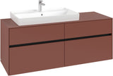 Villeroy & Boch Waschtischunterschrank Collaro C089 B0 1400 mm White Oak mit Beleuchtung und SoftClosing