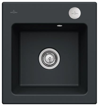 Villeroy & Boch Subway 45 XS Einbauspüle Keramik Ebony CeramicPlus 475x510mm