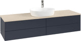 Villeroy & Boch Antao Waschtischunterschrank 1600 mm Anthracite Matt Lacquer mit 4 Auszügen