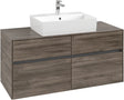 Villeroy & Boch Waschtischunterschrank Collaro C128 Stone Oak 1200 mm mit 4 Auszügen