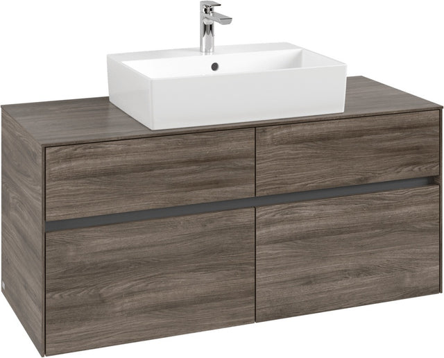 Villeroy & Boch Waschtischunterschrank Collaro C128 Stone Oak 1200 mm mit 4 Auszügen