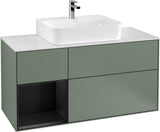 Villeroy & Boch Finion Waschtischunterschrank G161G 1200 mm Glossy White Lacquer mit LED-Beleuchtung