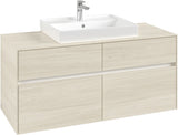 Villeroy & Boch Waschtischunterschrank Collaro C081 1200 mm White Oak mit 4 Auszügen und SoftClosing