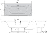 Villeroy & Boch Loop & Friends Whirlpool UAE180LOF2A1V 1800x800mm Weiß Alpin – Airpool Entry für 2 Personen