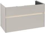 Villeroy & Boch Collaro Waschtischunterschrank 954 mm Weiß mit LED-Beleuchtung und 2 Auszügen