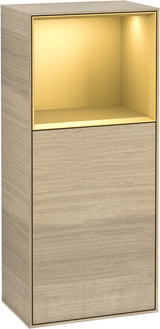 Villeroy & Boch Finion Seitenschrank G510GF, 418 mm, Glossy White Lacquer, mit Beleuchtung