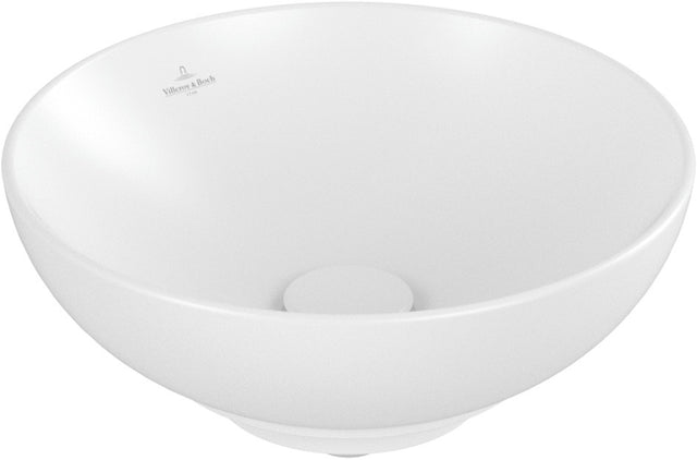 Villeroy & Boch Aufsatzwaschbecken Loop & Friends 4A4 501 Stone White CeramicPlus 380 mm