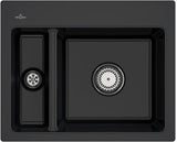 Villeroy & Boch Subway 60 XM flat Einbauspüle Ebony CeramicPlus, flächenbündig, 585 mm
