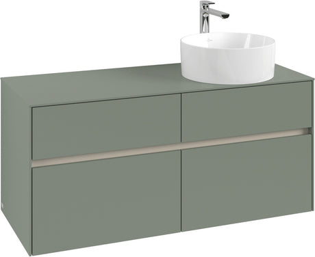 Villeroy & Boch Waschtischunterschrank Collaro C043 B0 1200 mm White Oak mit Beleuchtung